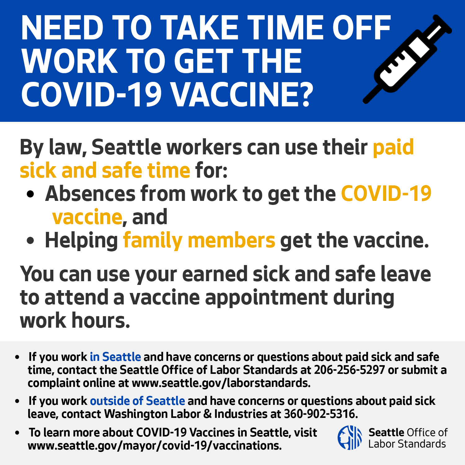 Posters LaborStandards seattle.gov